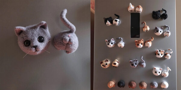custom 3d needle felting car pet decor
