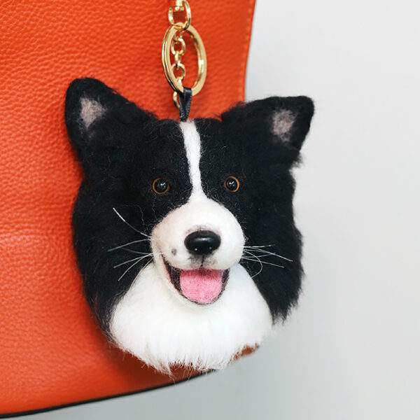 customized 3d needle felting pet keychain 15