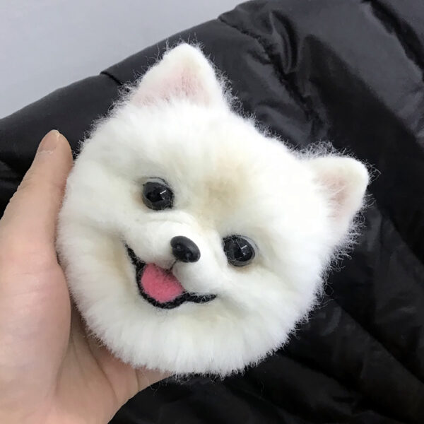 customized 3d needle felting pet keychain 4